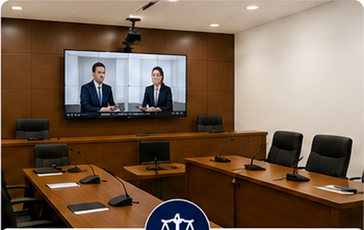 Sala para audiencia civil