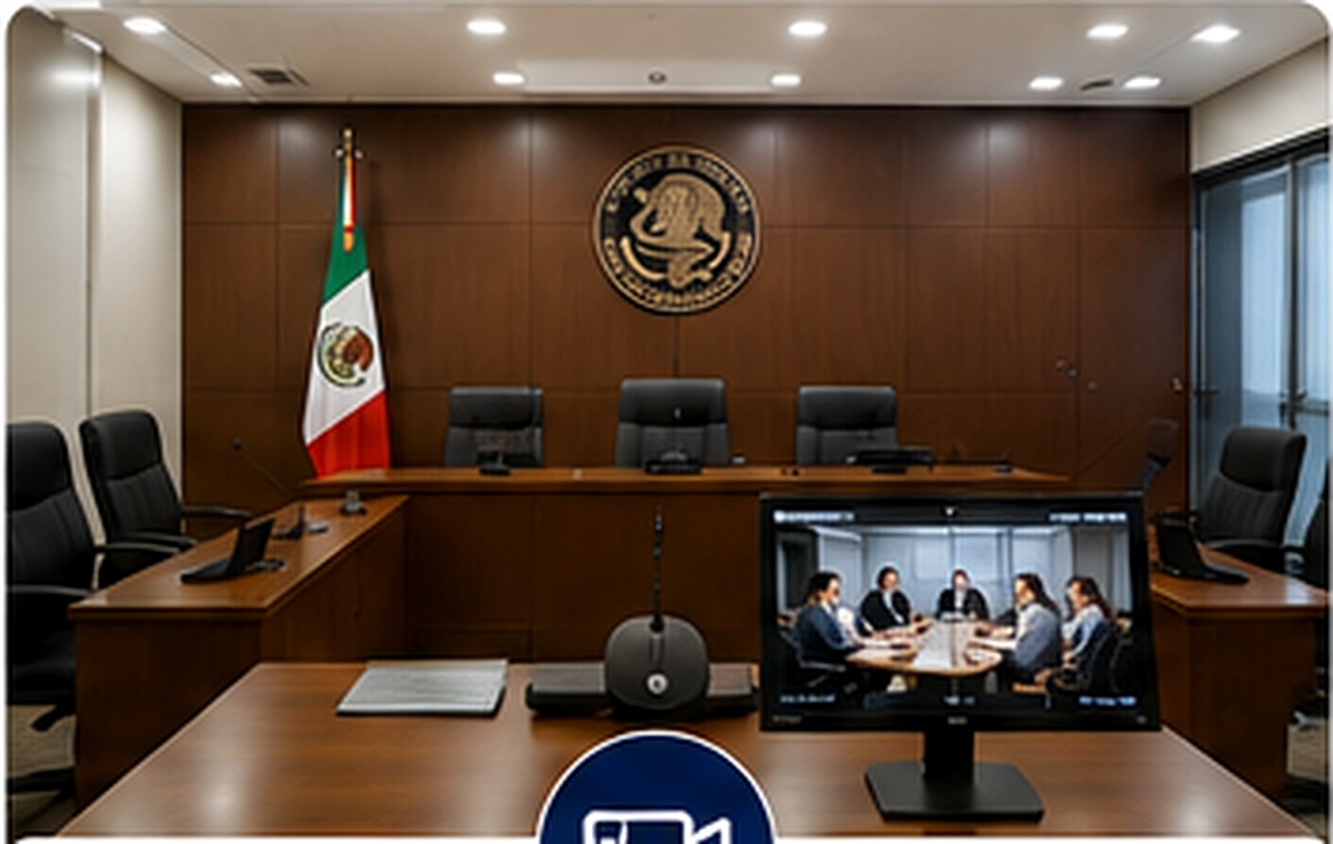 Sala para audiencia penal